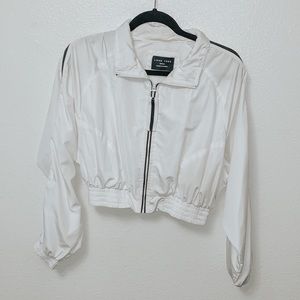 Cropped rain jacket